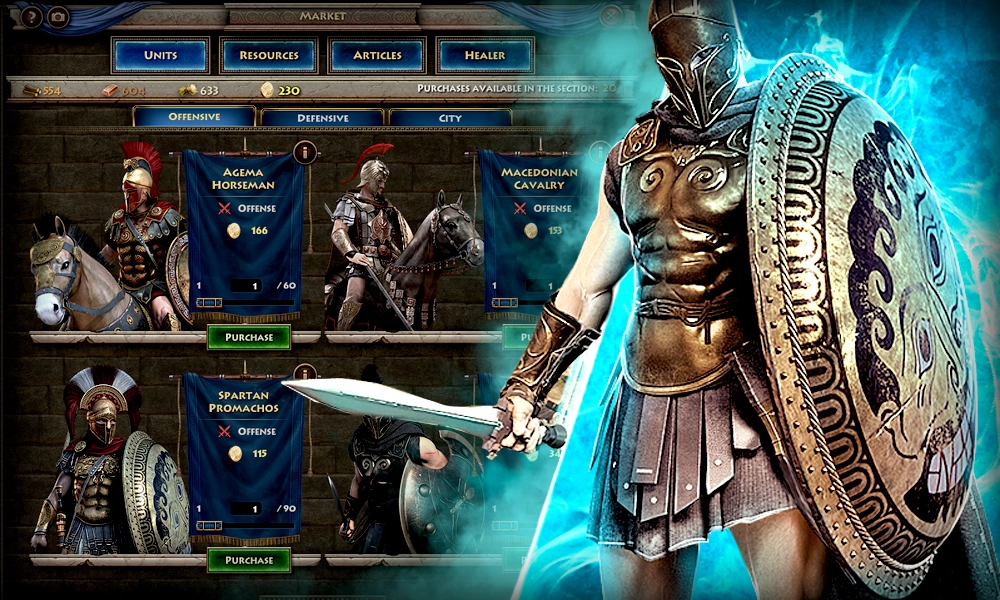 Screenshot of Sparta: War Of Empires game in action