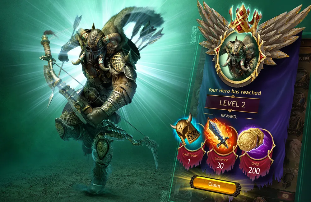 Gameplay screenshot of Vikings: War of Clans